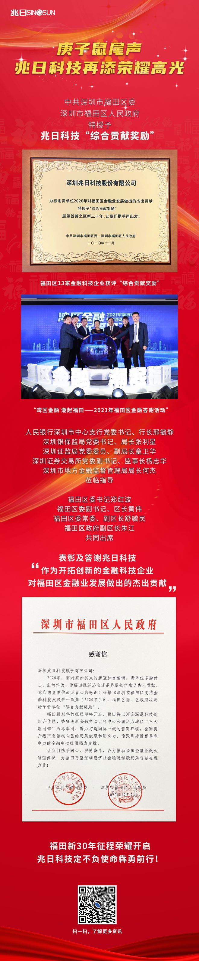 庚子鼠尾聲，兆日科技再添榮耀高光！